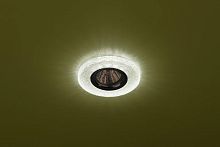 Светильник DK LD1 GR декор со светодиод. подсветкой GU5.3 220В 50Вт зел. | Код. Б0018777 | ЭРА